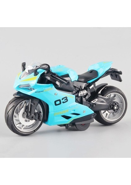 Bumerang Alaşım Model Işıklar Ses Efektleri Yarış Motosiklet (Yurt Dışından)