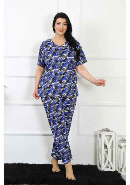 Kadın 5xl-6xl-7xl-8xl Büyük Beden Kısa Kol Pijama Takım 75010 fiyatları