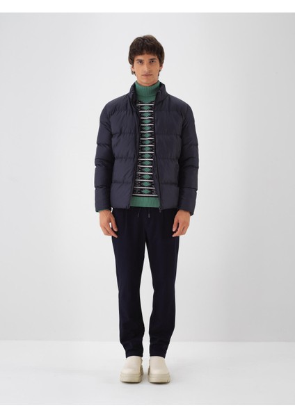 Erkek Lacivert Formunu Koruyan Regular Fit Mont fiyatları