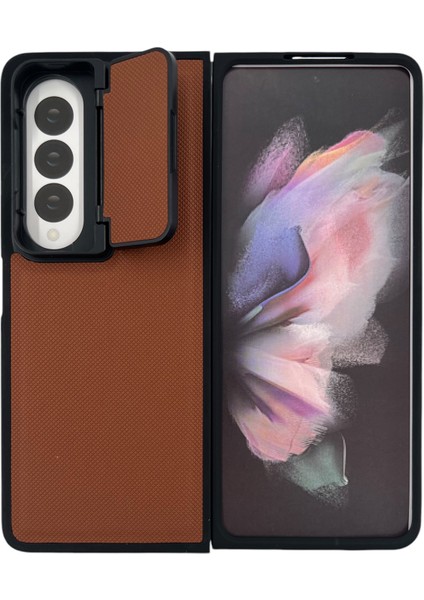 Samsung Galaxy Z Fold 4 Uyumlu Manyetik Standlı Seri Arka Koruma Kılıf