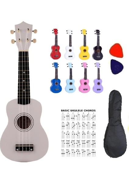 Soprano Ukulele+Kılıf+Metot ve Pena