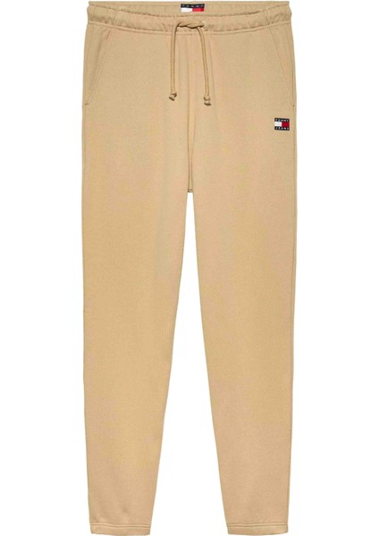 Erkek Tjm Badge Sweatpant - Bej