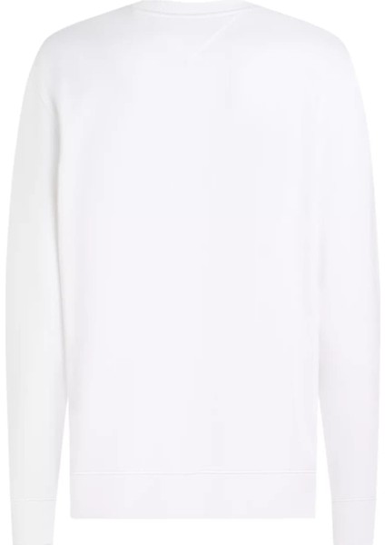 Erkek Terry Yuvarlak Yaka Sweatshirt - Beyaz fiyatları