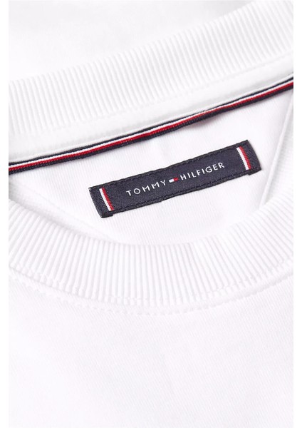 Erkek Terry Yuvarlak Yaka Sweatshirt - Beyaz modelleri