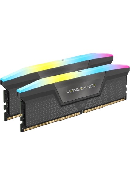 Corsaır Vengeance Rgb 32GB (2X16GB) 6000MHZ Ddr5 C30 1,40V Expo & Xmp Ram (CMH32GX5M2B6000Z30W)