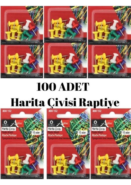 Harita Çivisi Raptiye 100 Adet , Pano Çivisi 800 152
