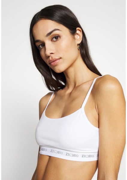 Kadın 3'lü Ince Ip Askılı Çıkarılabilir Pedli Pamuklu Büstiyer Sütyen modelleri