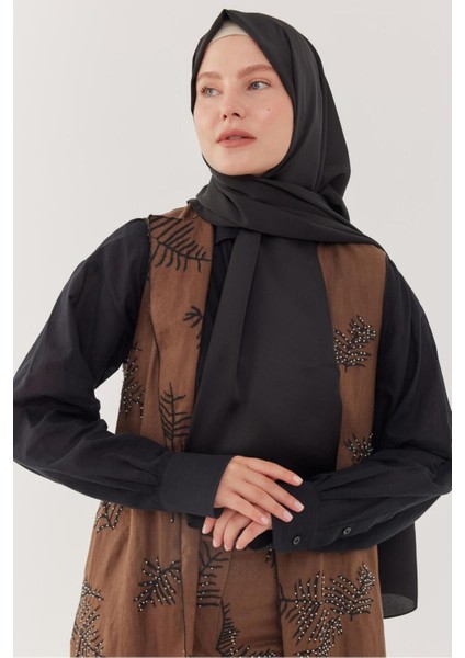 Kum Saten Şal - Bej
