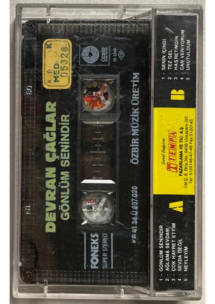 Devran Çağlar Gönlüm Senindir Kaset (Orjnal Dönem Baskı Kaset) fiyatları