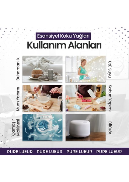 Lavanta Esansiyel Uçucu Koku Yağı Buhurdanlık Yağı Difüzör Esansı Hobi Esans Ortam Oda Kokusu 10 ml