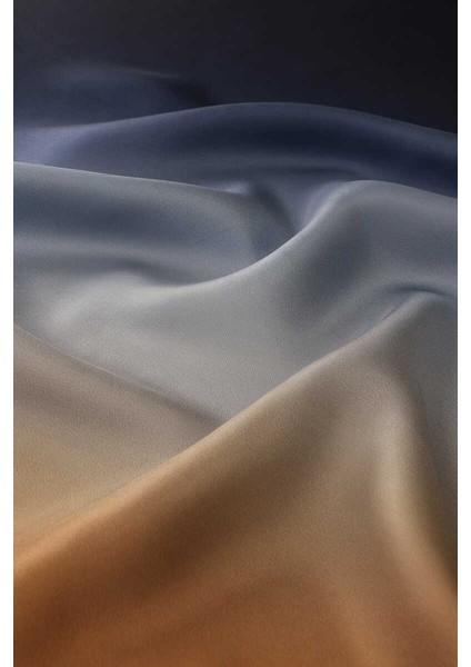 Lacivert Bronz Degrade Twill Ipek Eşarp fiyatları