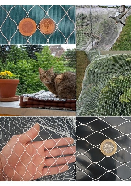 2,50 x 7 Metre Kuş Filesi, Balkon Filesi, Kedi Filesi, Kuş Önleme Filesi, Kuş Kedi Filesi, Balkon Kuş Önleme Filesi