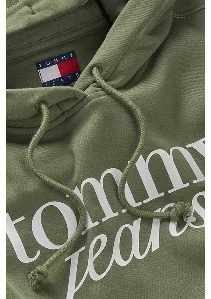Kadın Kapüşonlu Sweatshirt - Yeşil