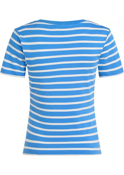 Kadın Slim Fit T-Shirt - Mavi fiyatları