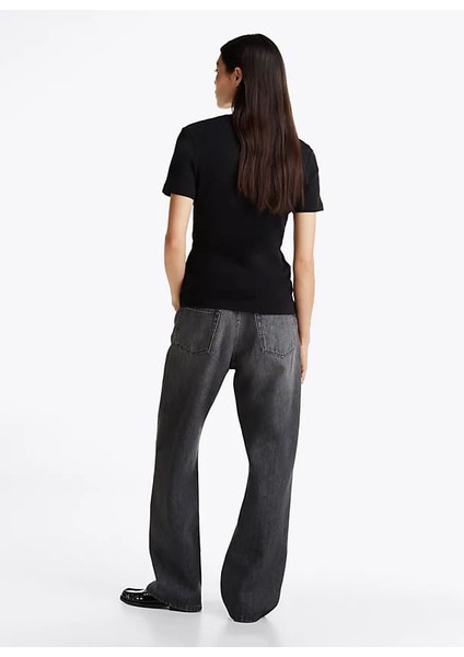 Kadın Slim Fit T-Shirt - Siyah modelleri
