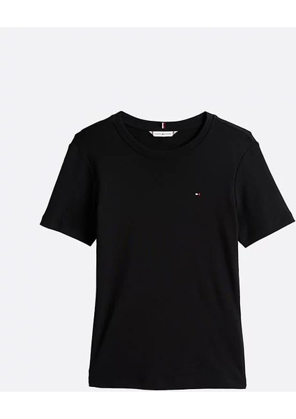 Kadın Slim Fit T-Shirt - Siyah indirimleri