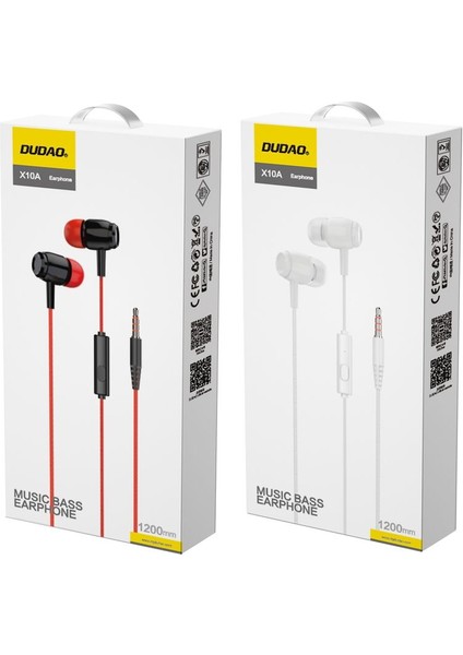 X10A - Kulak Içi Kablolu Kulaklıkjak Girişli Kırmızı
