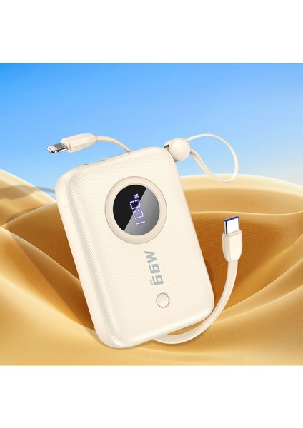 K14 10.000 mAh Powerbank 66W Hızlı Şarj Beyaz fiyatları