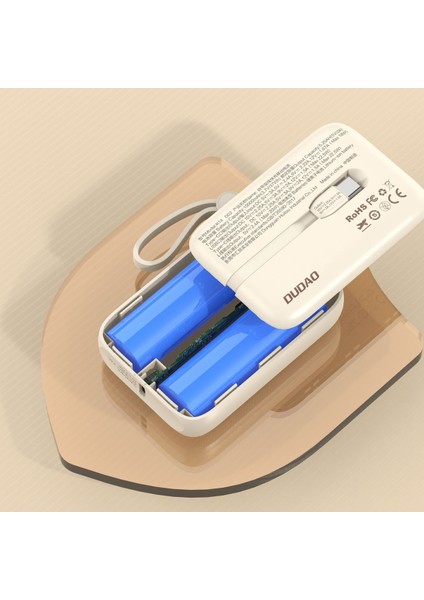 K14 10.000 mAh Powerbank 66W Hızlı Şarj Beyaz indirimleri
