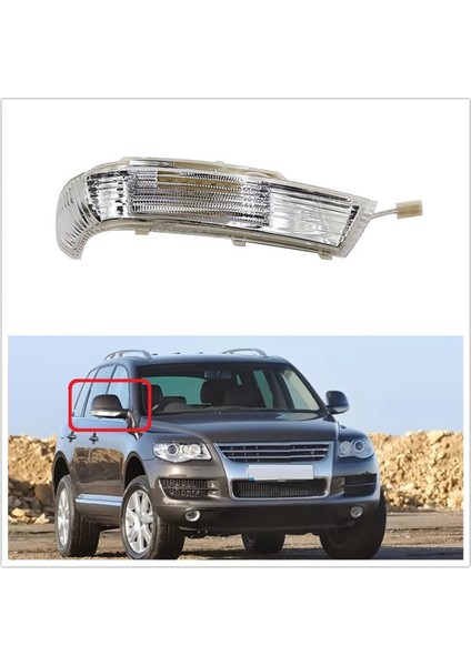 Araba Dikiz Aynası Dönüş Sinyali Gösterge Işıkları Lamba ile Uyumlu - 2003-2007 Sağ 7L6949101B (Yurt Dışından) indirimleri