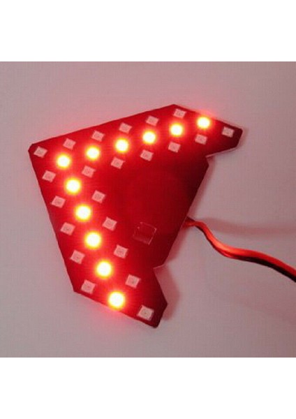 2 Adet Kırmızı 33-Smd Sıralı LED Oklar Araba Yan Ayna Dönüş Sinyali Işıkları ile Uyumlu (Yurt Dışından)
