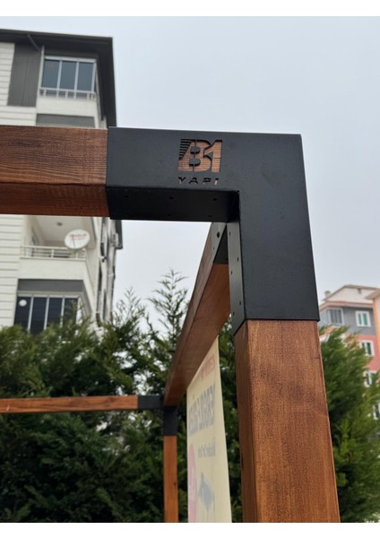 Pergola 3 Kollu Köşe Kiriş Bağlantı