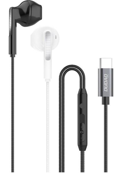 X3PRO - Kulak Içi Kablolu Kulaklık Type-C Girişli Mikrofonlu Siyah
