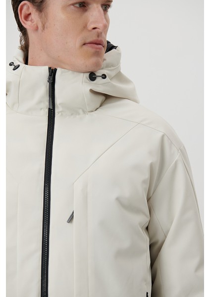 Erkek Kapüşonlu Mont - Bulut Gri modelleri