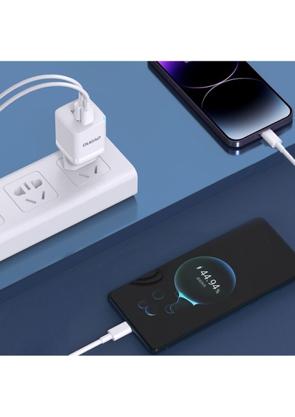 A13PROEU - Pd 33W Hızlı Şarj Adaptörü Type-C ve USB ile Aynı Anda Şarj Edin / Apple Samsung Xiaomi