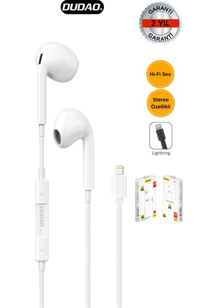 X14 Prol - Hi-Fi Özellikli Stereo Kulak Içi Kulaklık ( Lightning ) Iphone Destekli
