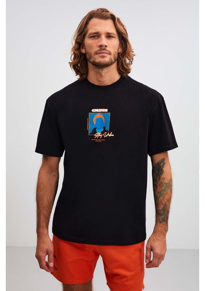 Bradley Relaxed Oversize Siyah T-Shirt fiyatları