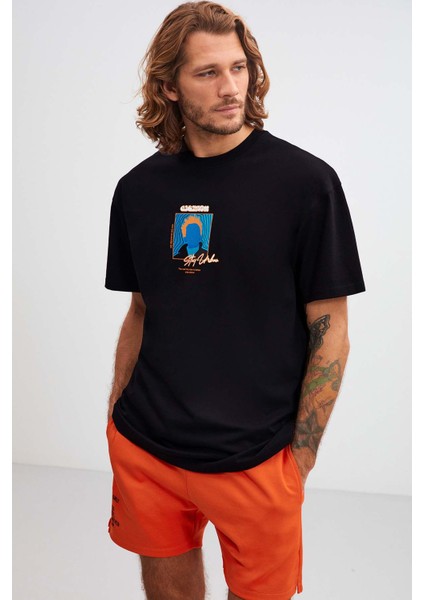 Bradley Relaxed Oversize Siyah T-Shirt modelleri