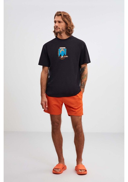 Bradley Relaxed Oversize Siyah T-Shirt fırsatları