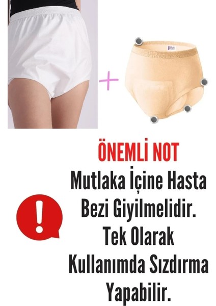 Slip Lastikli Yıkanabilir Hasta Bezi Külodu Ultra Emici Slip Boy Tam Koruma ve Konfor fiyatları