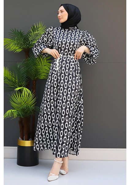 Zincir Model Elbise Siyah modelleri