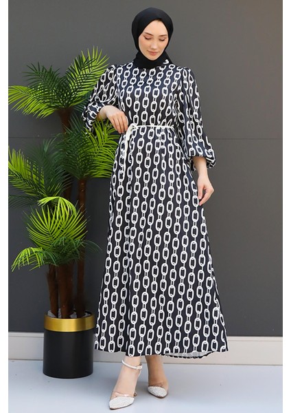 Zincir Model Elbise Siyah fırsatları