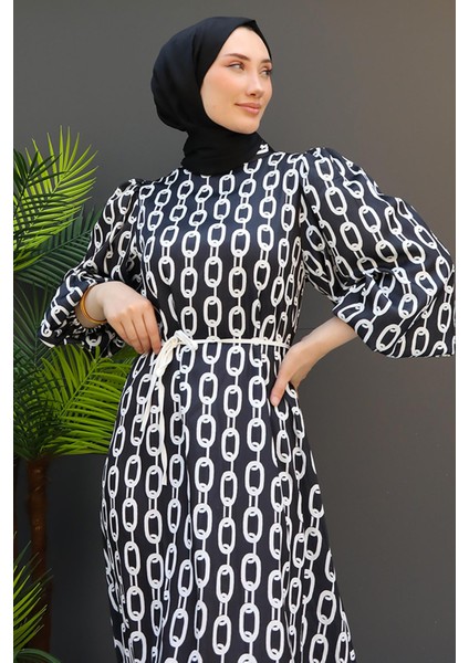 Zincir Model Elbise Siyah indirimleri