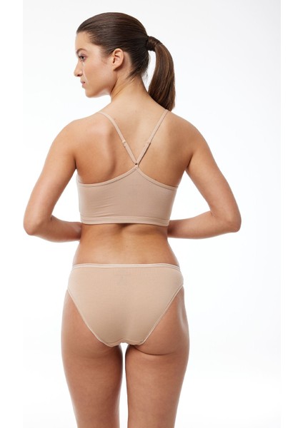 Kadın Ten 6 Lı Paket Modal Bikini Slip Külot 155