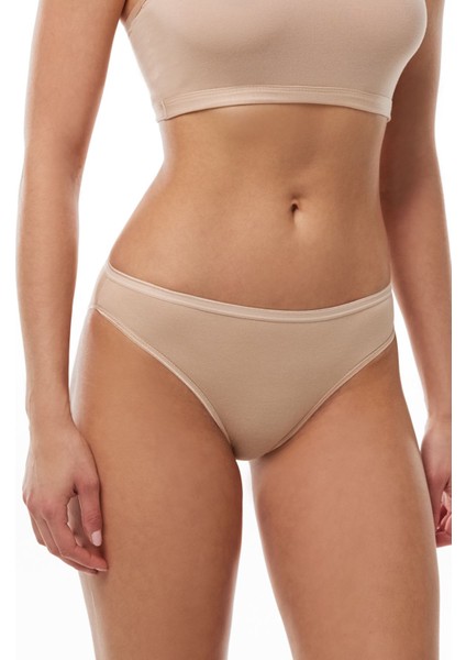 Kadın Ten 6 Lı Paket Modal Bikini Slip Külot 155
