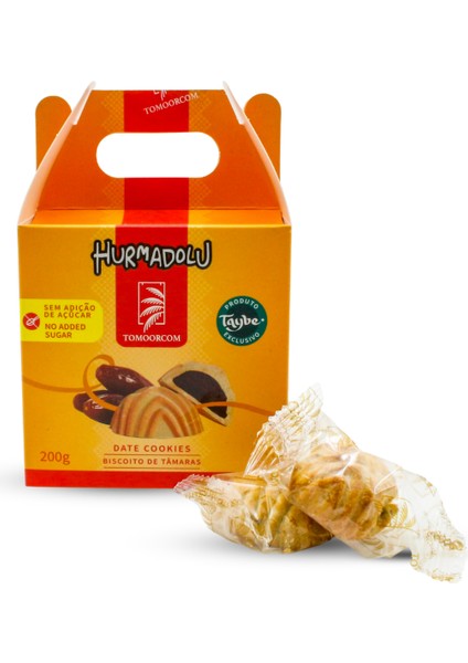 Hurmadolu Hurma ve Susam Dolgulu Şeker Ilavesiz Kurabiye 200 gr (Turuncu Kutu)