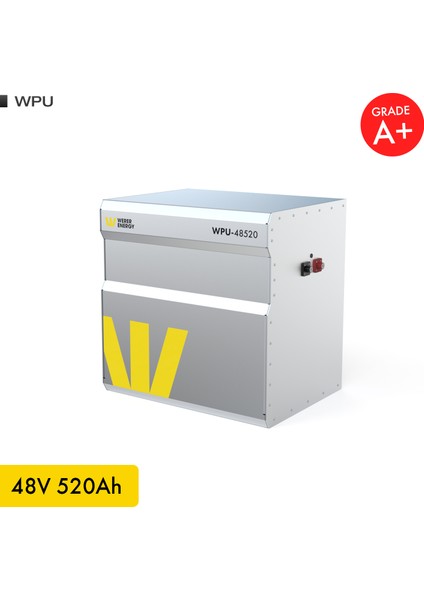 48V 500Ah 26.8kW LiFePO4 WPU Series Bluetooth’lu Lityum Demir Fosfat Akü