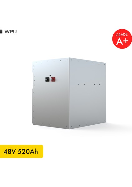 48V 500Ah 26.8kW LiFePO4 WPU Series Bluetooth’lu Lityum Demir Fosfat Akü