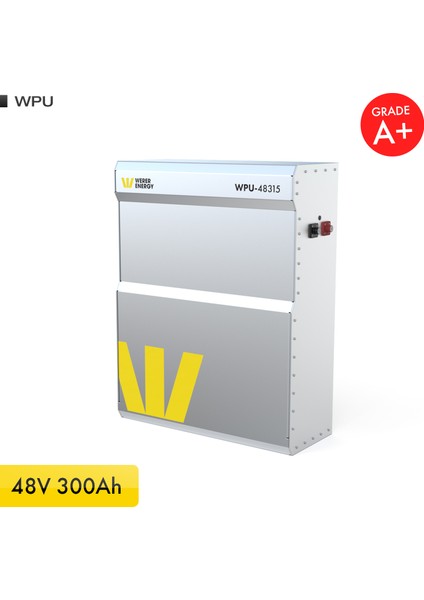 48V 300Ah 15.5kW LiFePO4 WPU Series Bluetooth’lu Lityum Demir Fosfat Akü