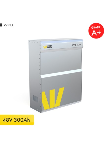 48V 300Ah 15.5kW LiFePO4 WPU Series Bluetooth’lu Lityum Demir Fosfat Akü