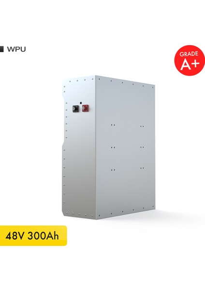 48V 300Ah 15.5kW LiFePO4 WPU Series Bluetooth’lu Lityum Demir Fosfat Akü