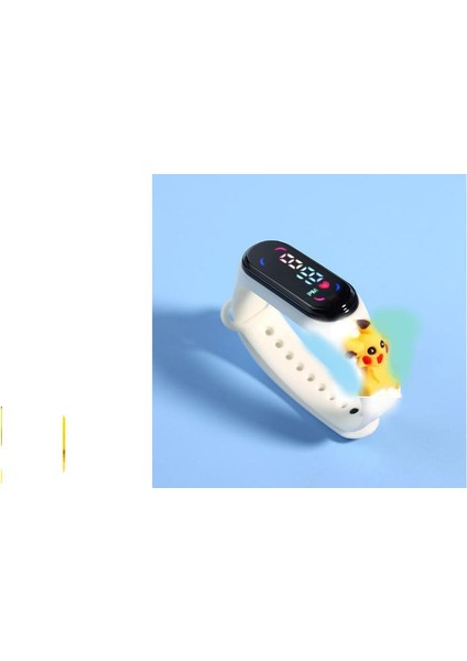 Pokeemon Pichacu LED Dokunmatik Ekranlı Dijital Çocuk ve Genç Kol Saati (Akıllı Değiller)