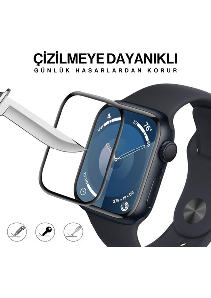 Apple Watch 10. Nesil 46MM Uyumlu 3D Full Ekran Koruyucu