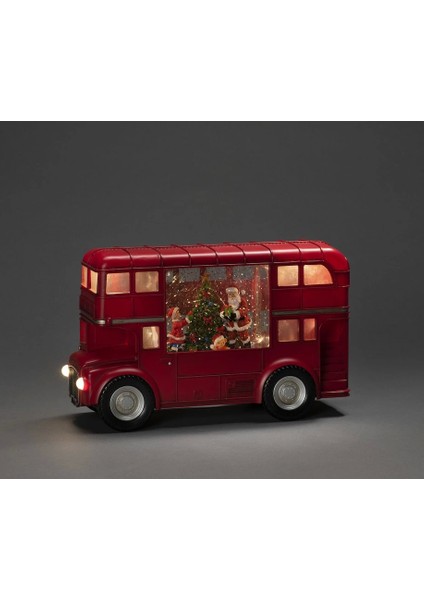 Otobüs Tasarımlı Işıklı Müzikli Kar Küresi ALK3186