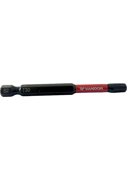 Vandor Bits Uç Matkap Ucu Tornavida Ucu Vidalama Ucu Impact T30-75 mm - 1 Adet