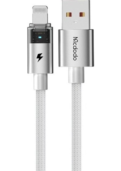 CA-6912 30W Gösterge Işıklı Usb-A To Lightning Şarj ve Data Kablosu 1.2m - beyaz
